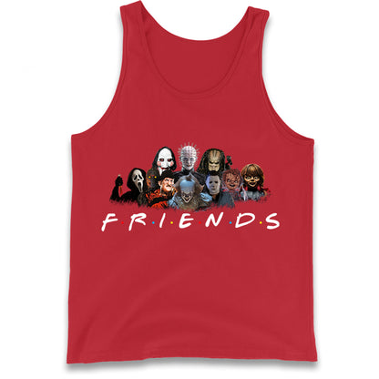 Horror Characters Friends Halloween Tank Top