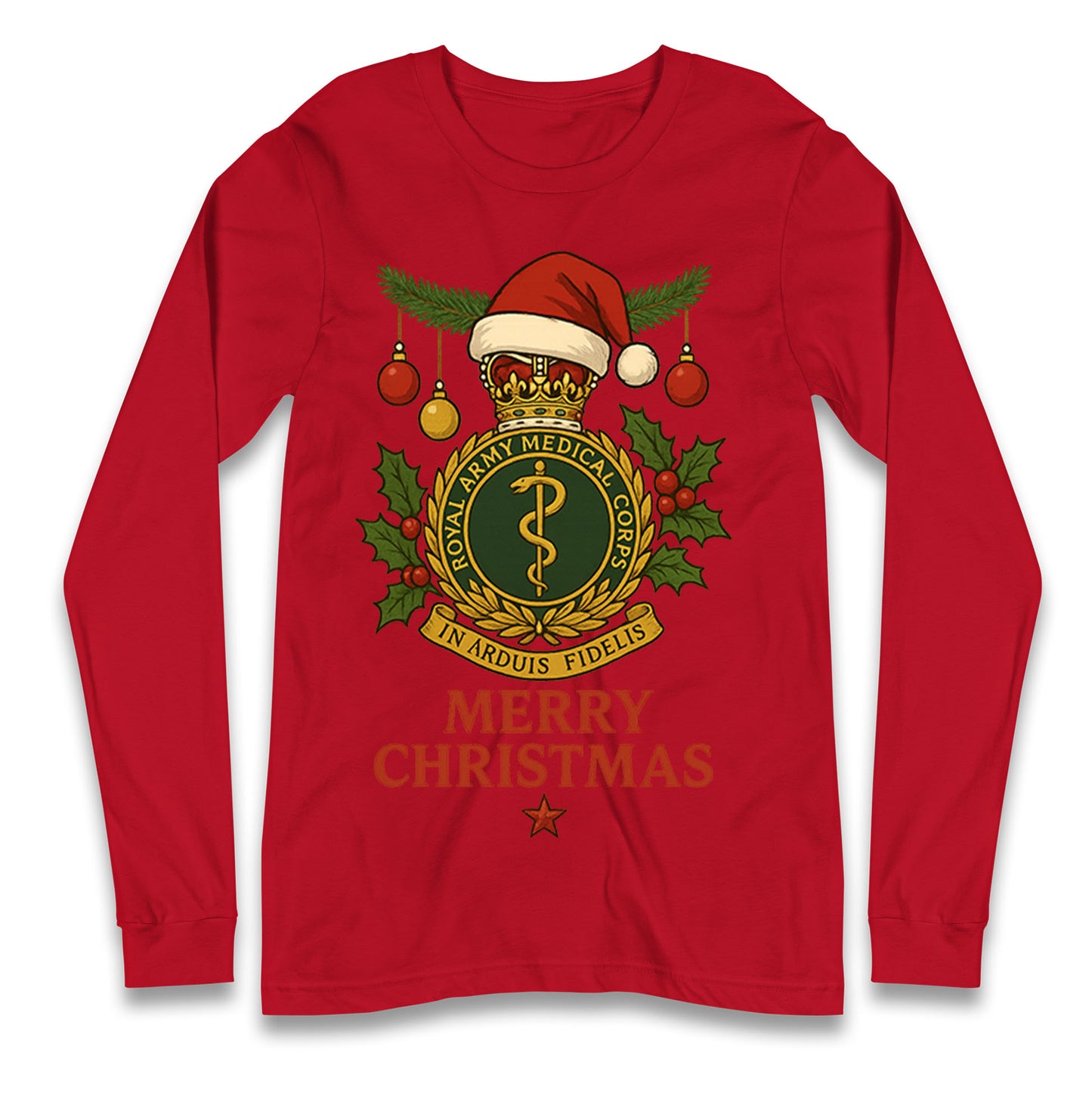Royal Army Medical Corps Christmas Longsleeve T Shirt