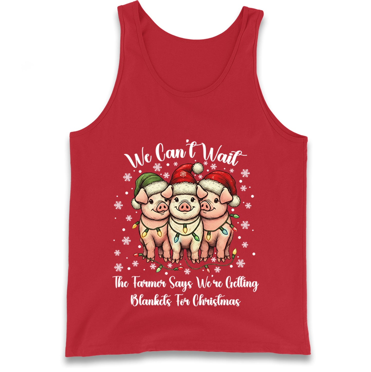 Three Pigs Christmas Tank Top