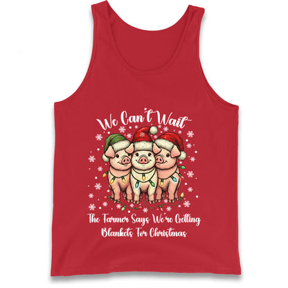 Three Pigs Christmas Tank Top