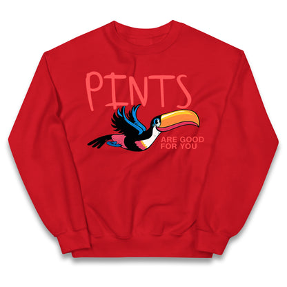 Pints Are Good For You Guinness Kids Jumper
