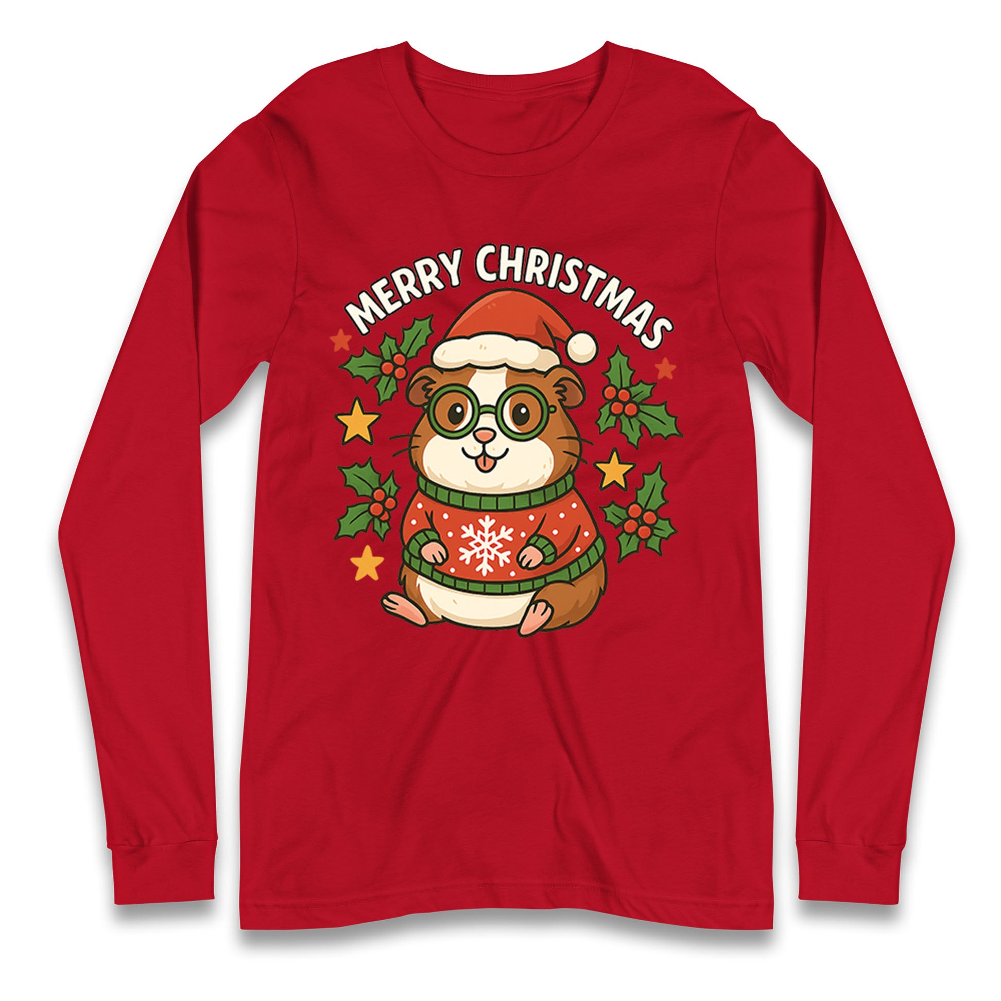 Guinea Pig Christmas Longsleeve T Shirt
