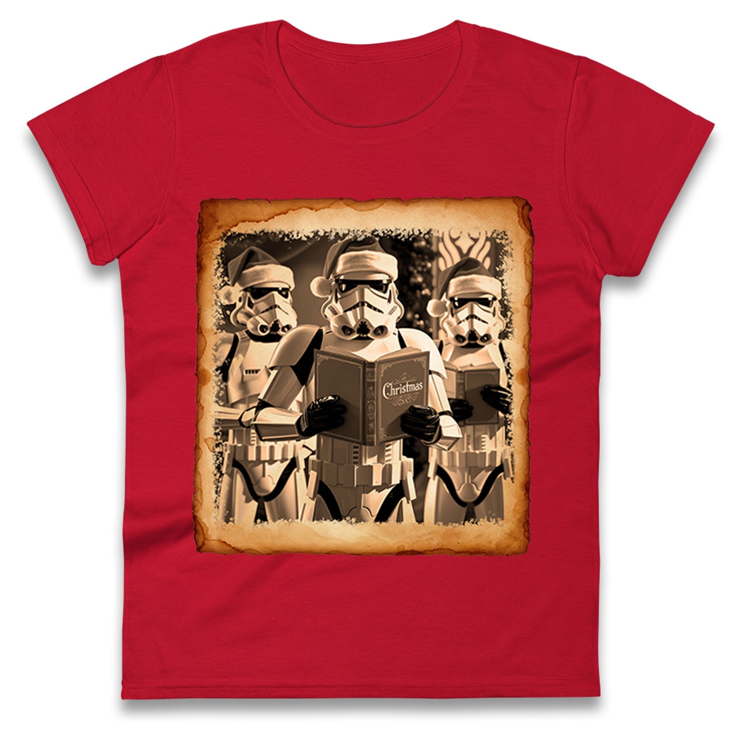 Stormtrooper Christmas Ladies T Shirt