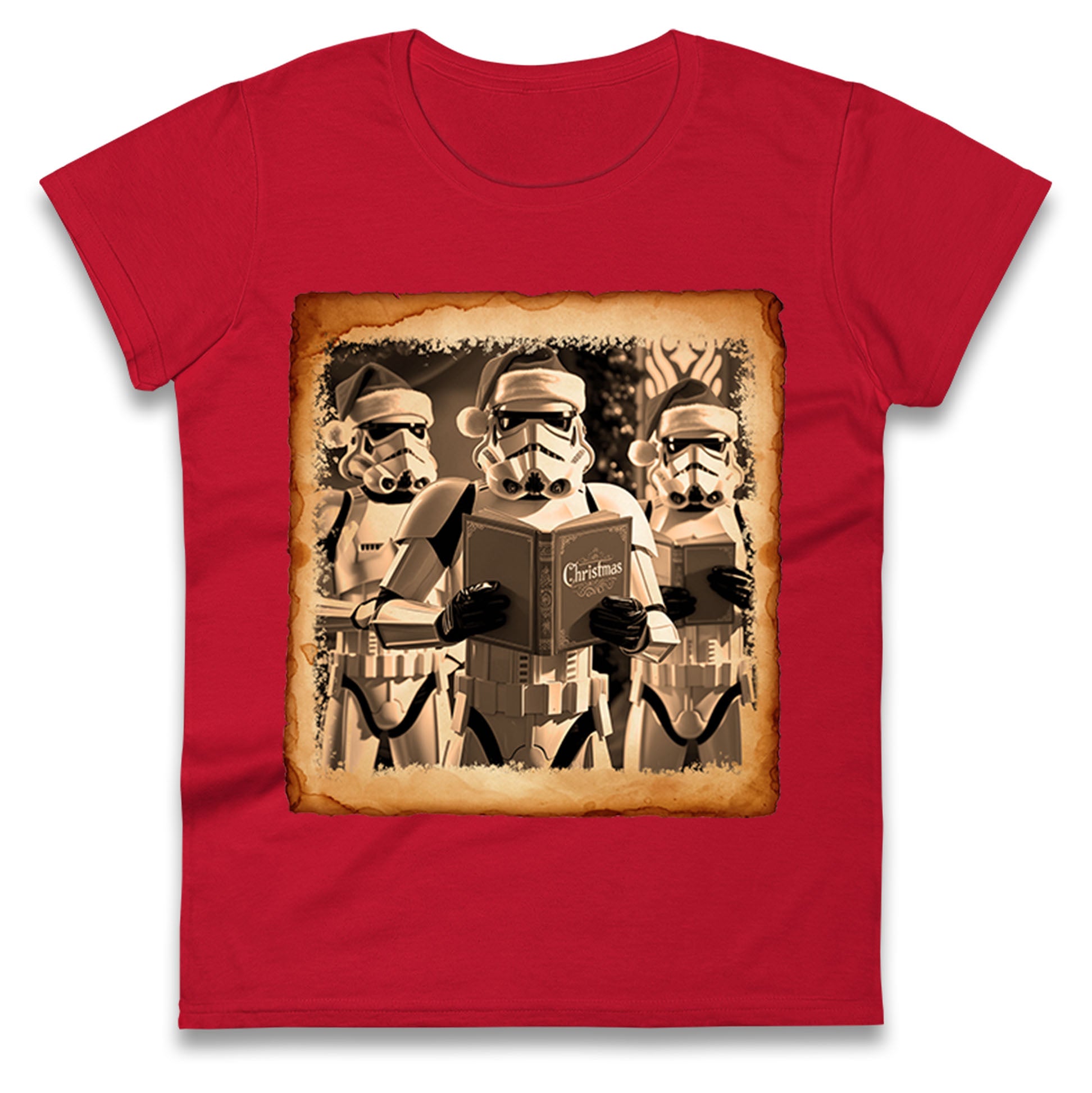 Stormtrooper Christmas Ladies T Shirt