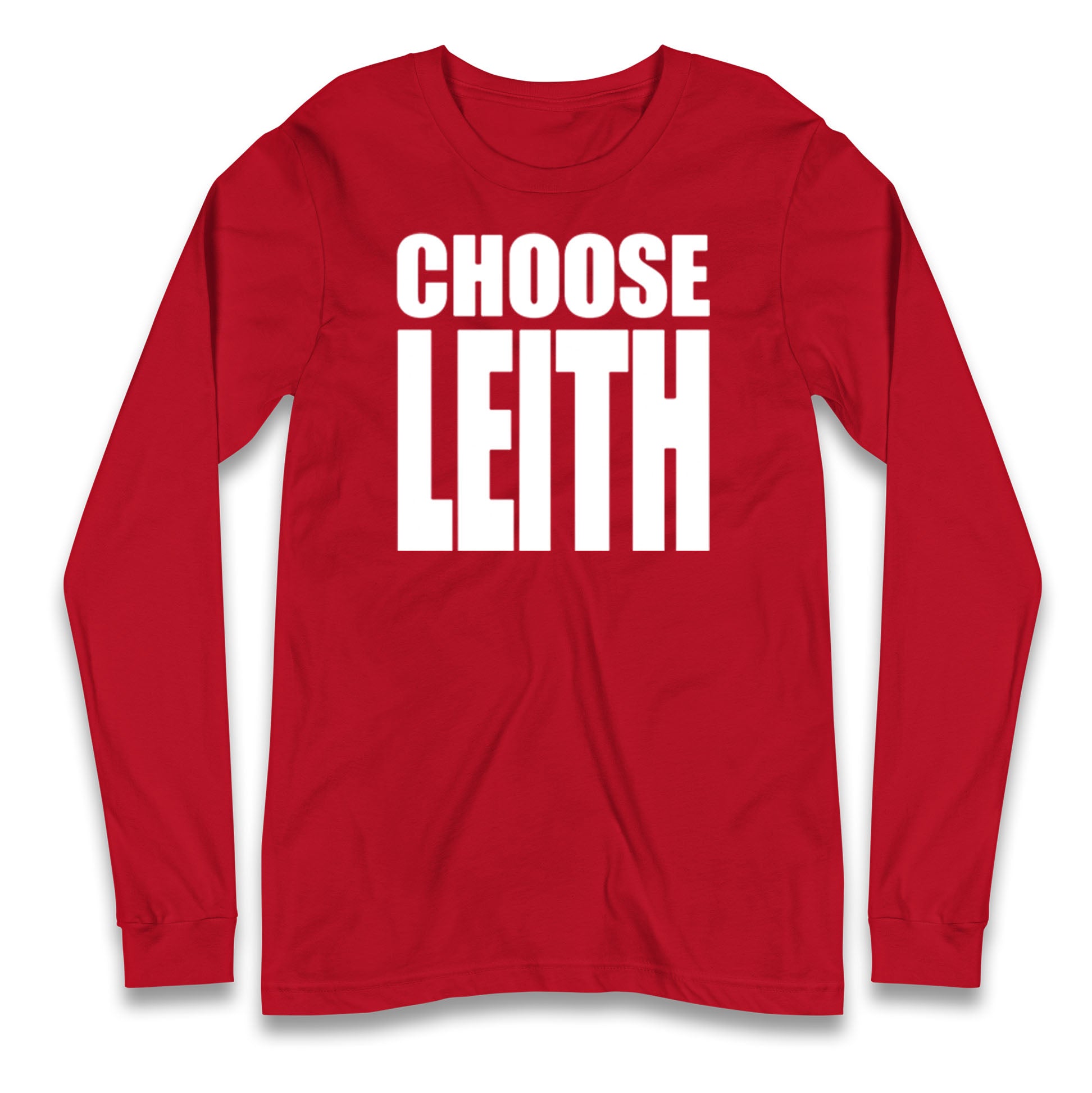 Hibs FC Choose Leith Football Longsleeve T Shirt