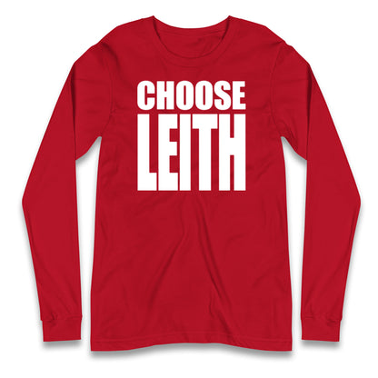 Hibs FC Choose Leith Football Longsleeve T Shirt