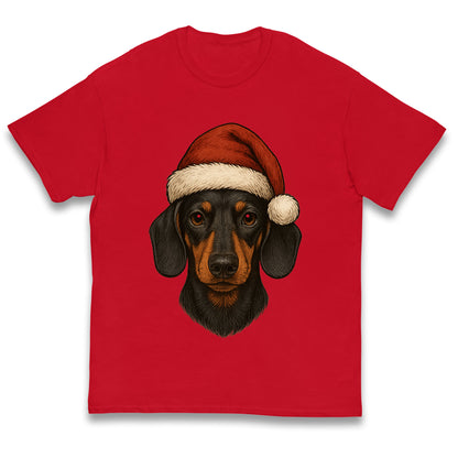 Dachshund Christmas Kids T Shirt