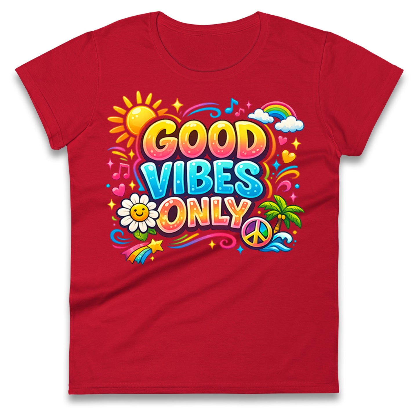 Good Vibes Only Ladies T Shirt