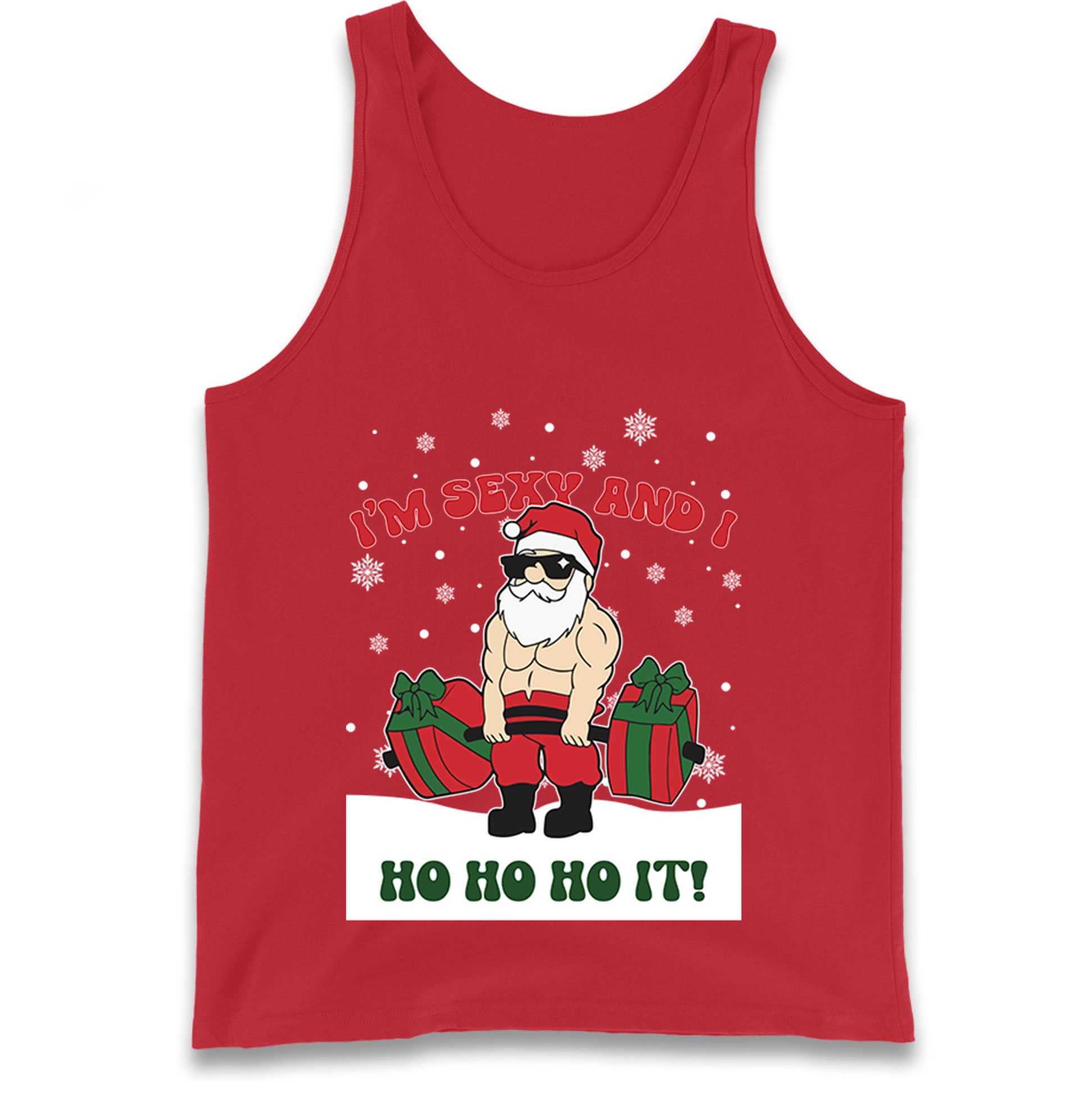 Santa Claus Ho Ho Ho Tank Top