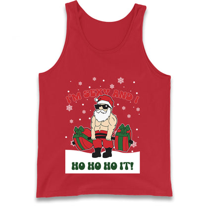 Santa Claus Ho Ho Ho Tank Top