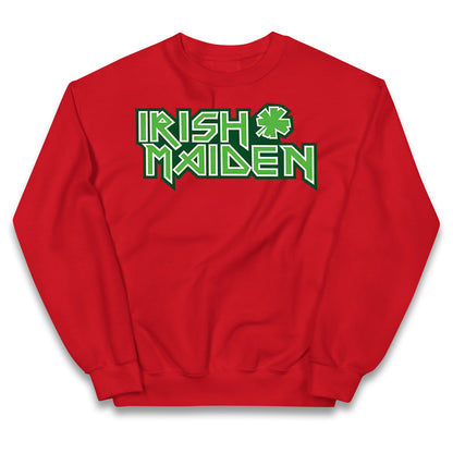Irish Maiden St Patricks Day Kids Jumper
