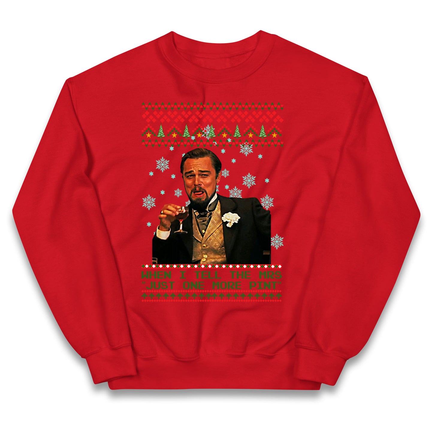 leonardo dicaprio christmas jumper
