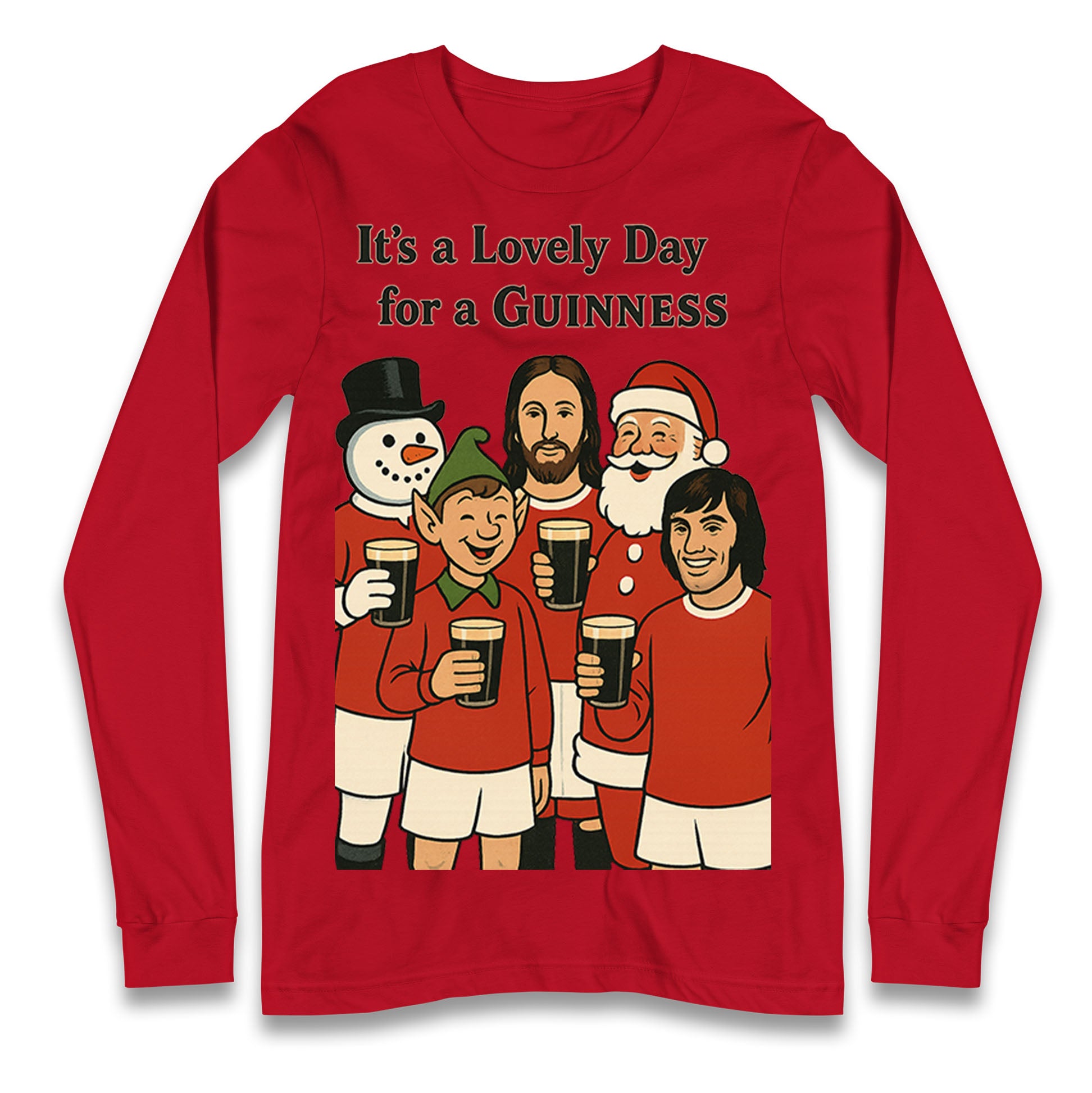 Man United Christmas Longsleeve T Shirt