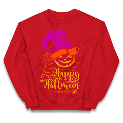 Spooky Pumpkin Happy Halloween Jumper

