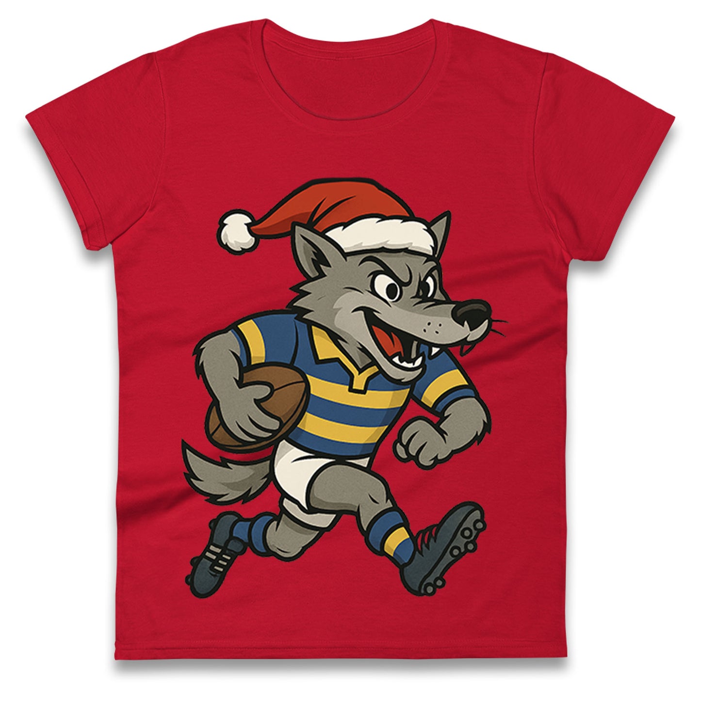 Warrington Wolves Christmas Ladies T Shirt