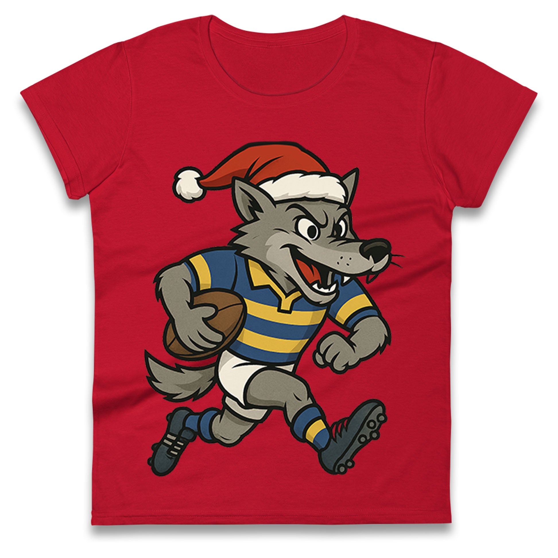 Warrington Wolves Christmas Ladies T Shirt