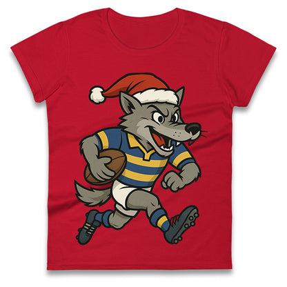 Warrington Wolves Christmas Ladies T Shirt