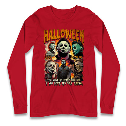 Michael Myers Horror Halloween Bootleg Long Sleeve T Shirt