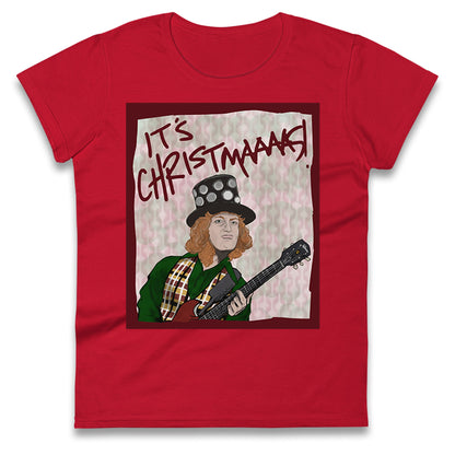 Noddy Holder Christmas Ladies T Shirt