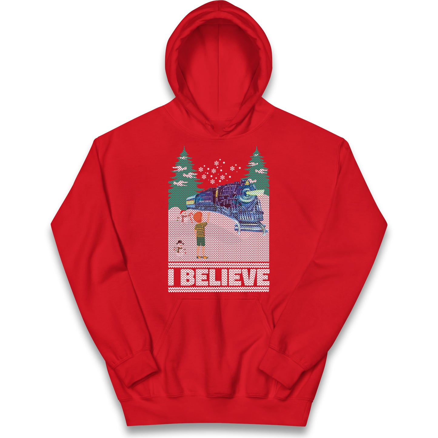I Beleive Polar Express Christmas Kids Hoodie