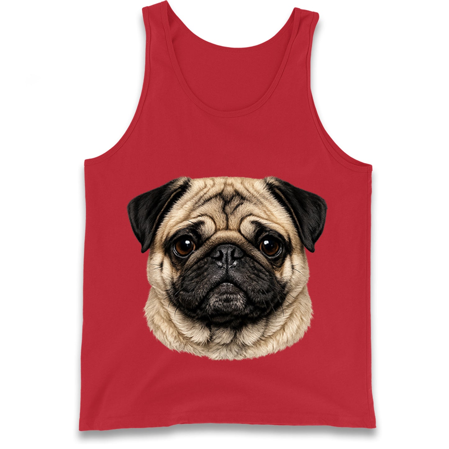 Pug Dog Face Tank Top