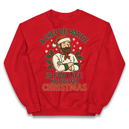 Chef De Partie Christmas Kids Jumper 