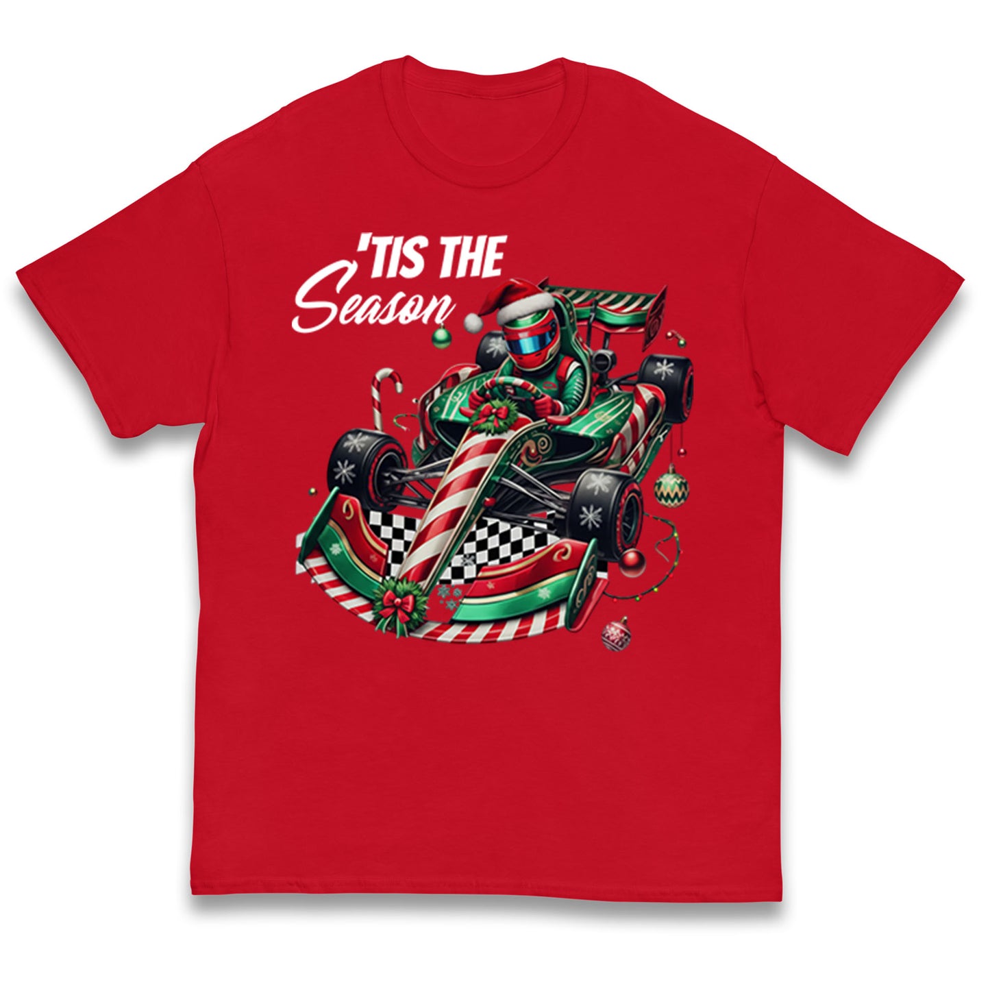 F1 Karting Tis The Season Christmas Kids T Shirt