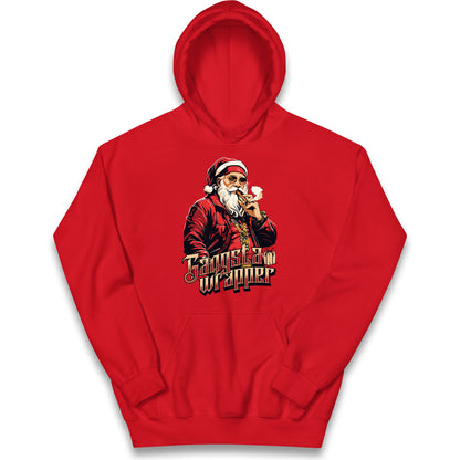 Santa Claus Gangster Kids Hoodie