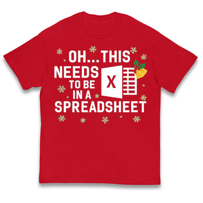 Excel Christmas Kids T Shirt
