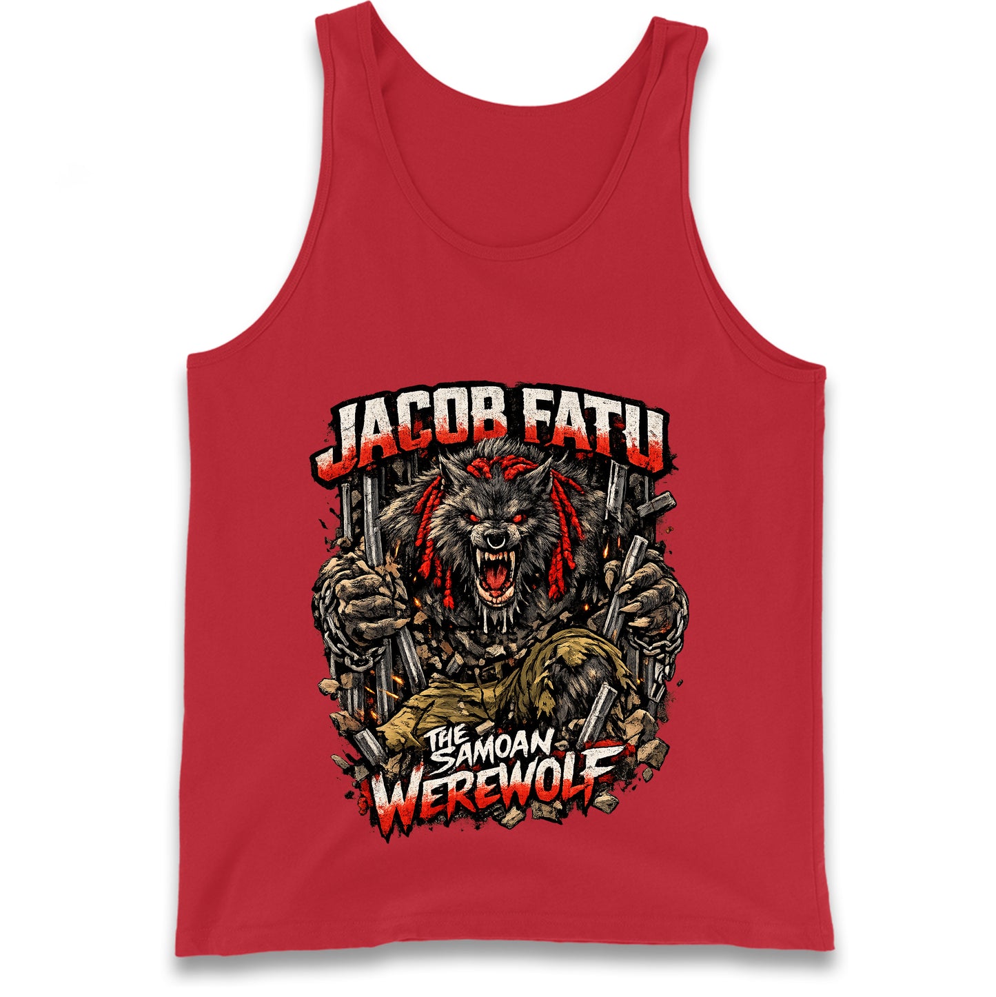 Jacob Fatu The Samoan Werewolf Tank Top