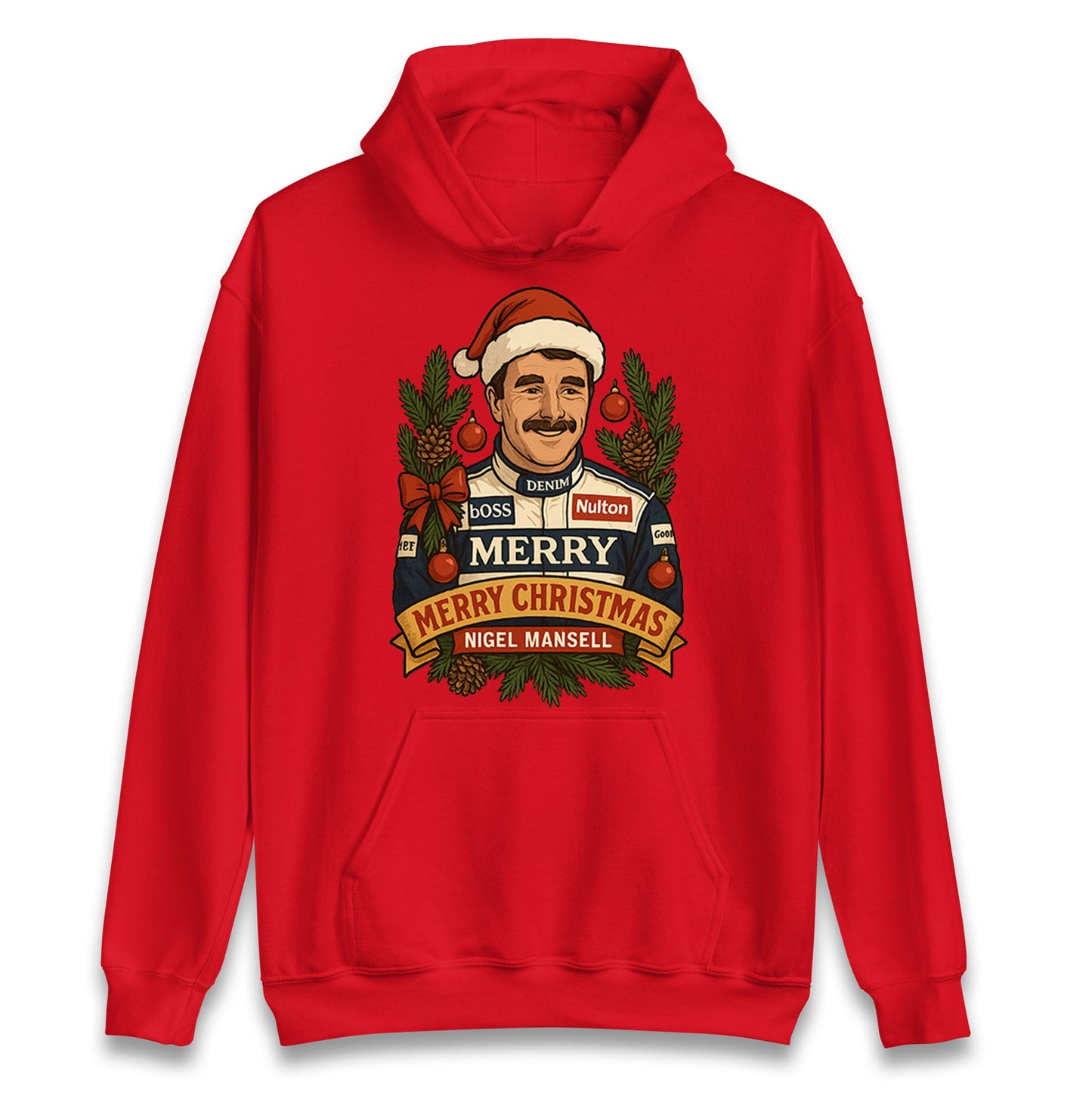 Nigel Mansell Christmas Hoodie