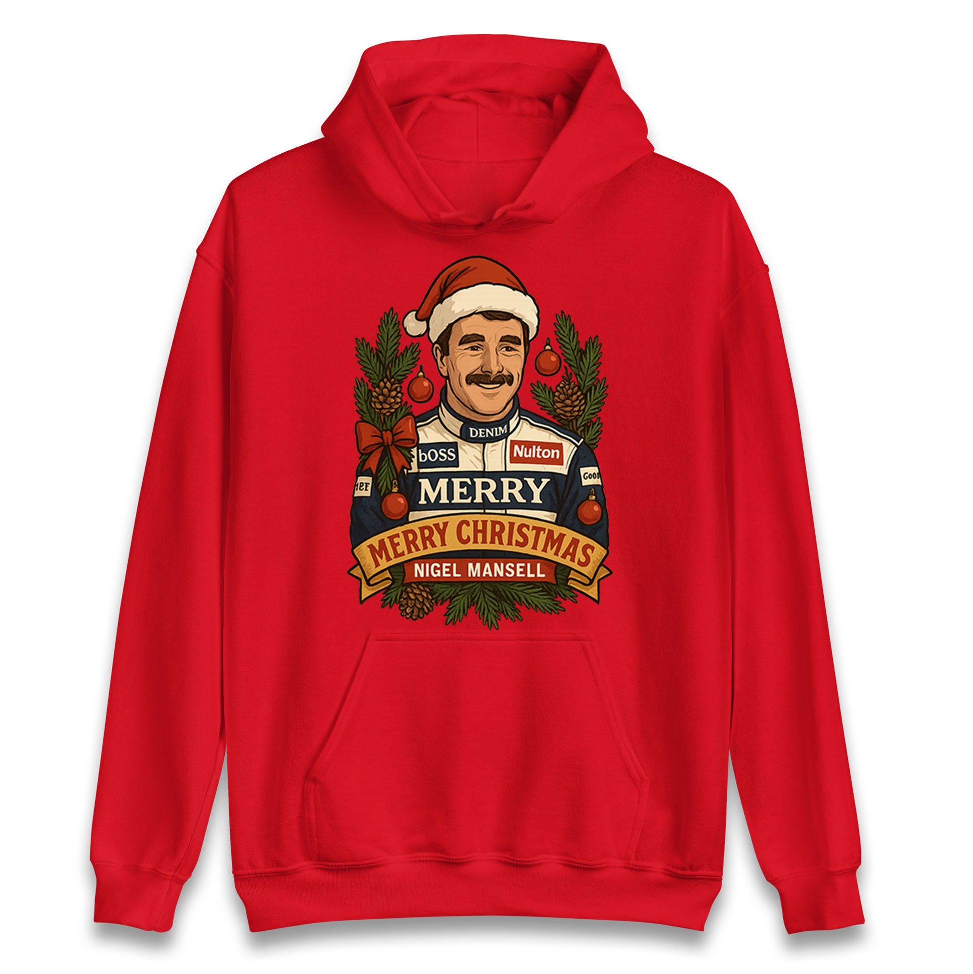 Nigel Mansell Christmas Hoodie