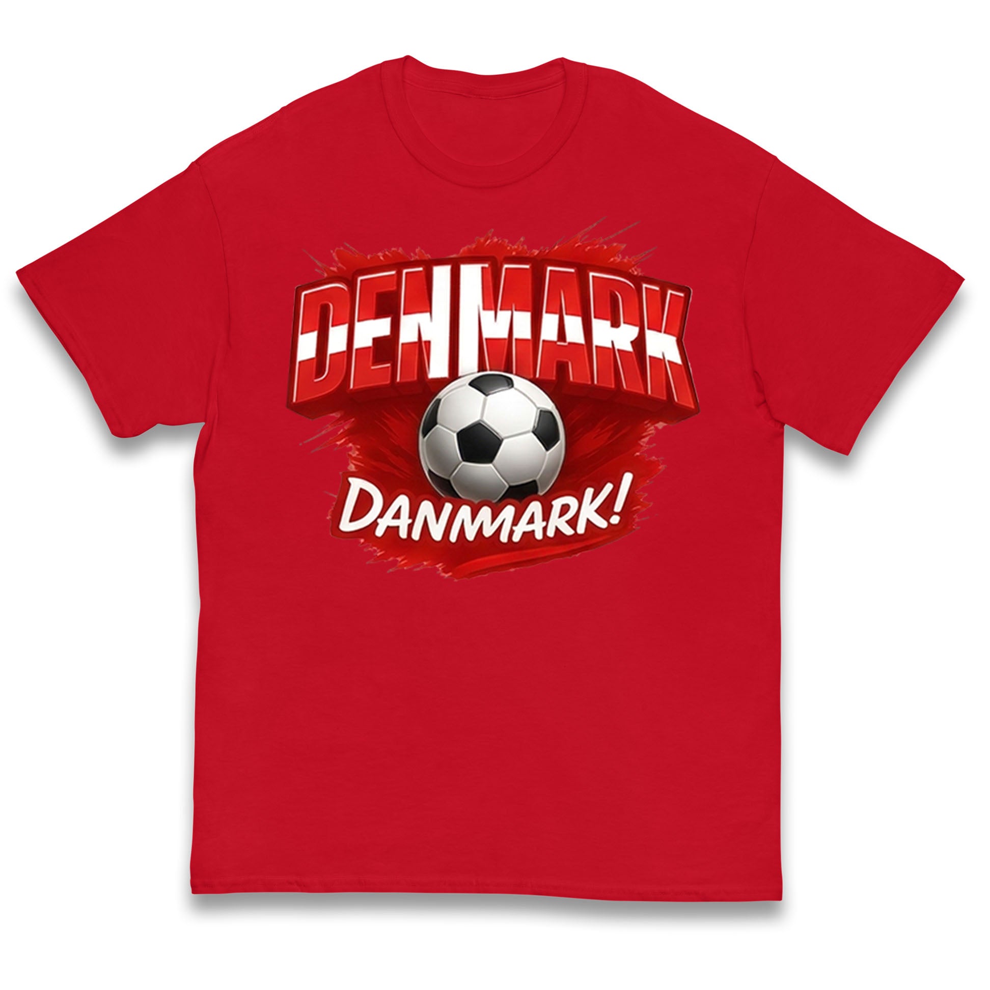 Denmark Retro World Cup Kids T Shirt