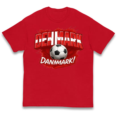 Denmark Retro World Cup Kids T Shirt