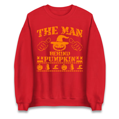 The Man Behind Pumpkin Halloween Unisex Sweatshirt