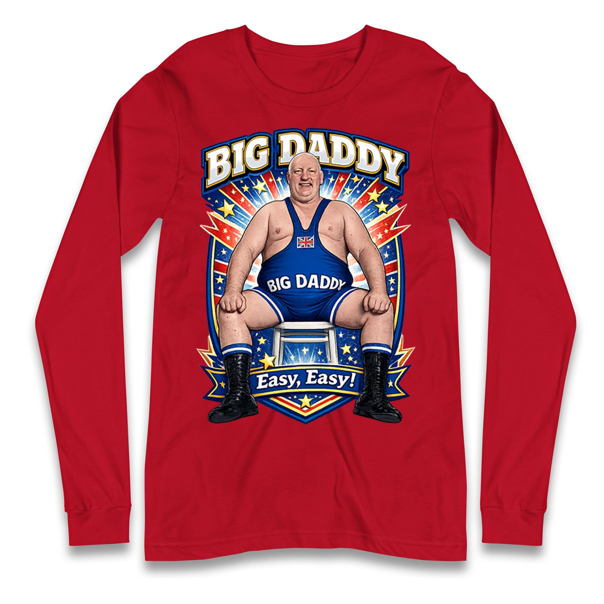 Big Daddy UK Wrestling Longsleeve T Shirt