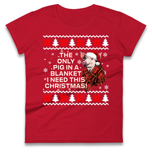 Pigs in Blankets Ladies T Shirt