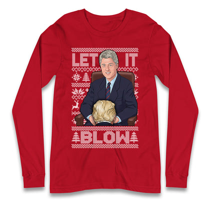 Bill Clinton Christmas Longsleeve T Shirt 