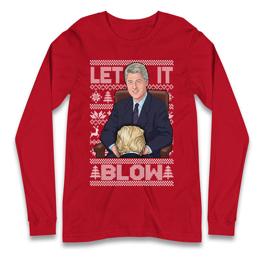 Bill Clinton Christmas Longsleeve T Shirt 
