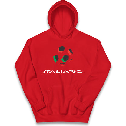 Italia 90 Logo Kids Hoodie