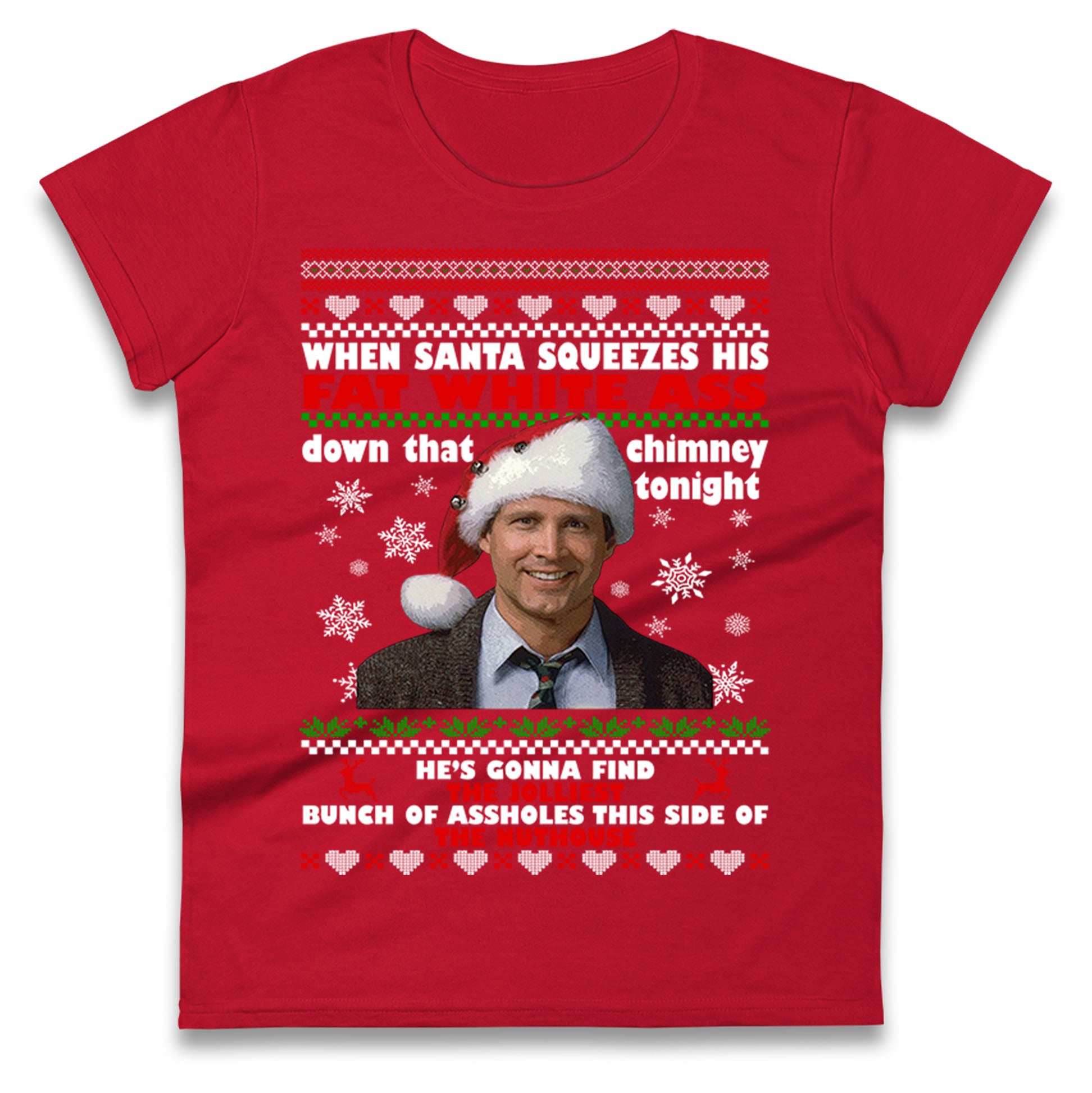 Clark Griswold Christmas Ladies T Shirt