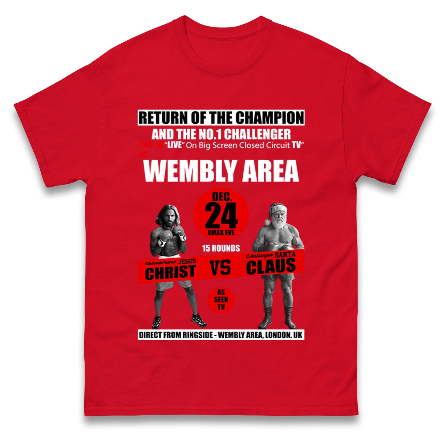 Jesus Christ Vs Santa Claus T Shirt