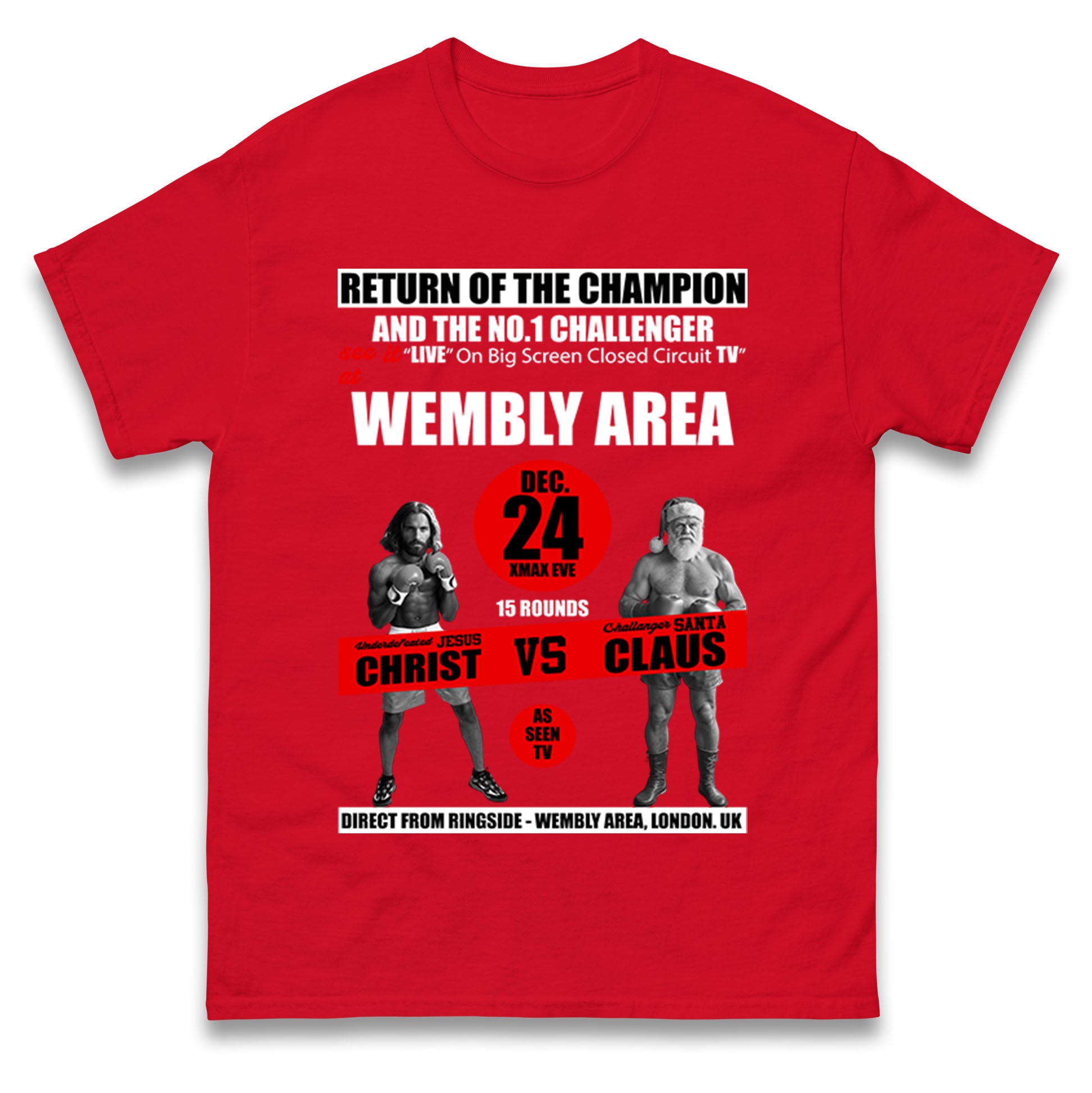 Jesus Christ Vs Santa Claus T Shirt