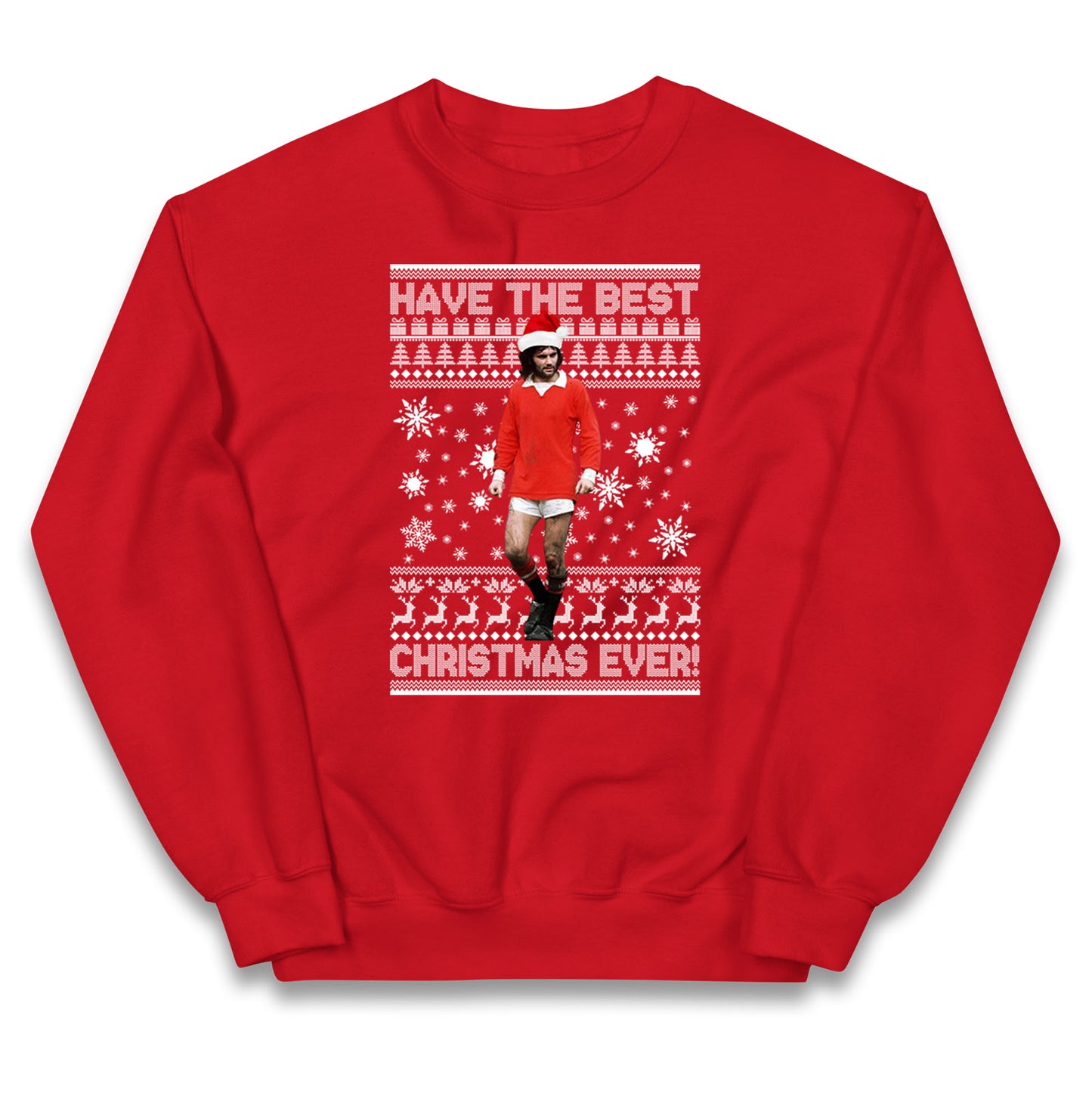 Christmas George Best Kids Jumper