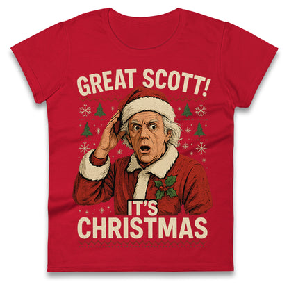 Back to the Future Doc Brown Ladies T Shirt