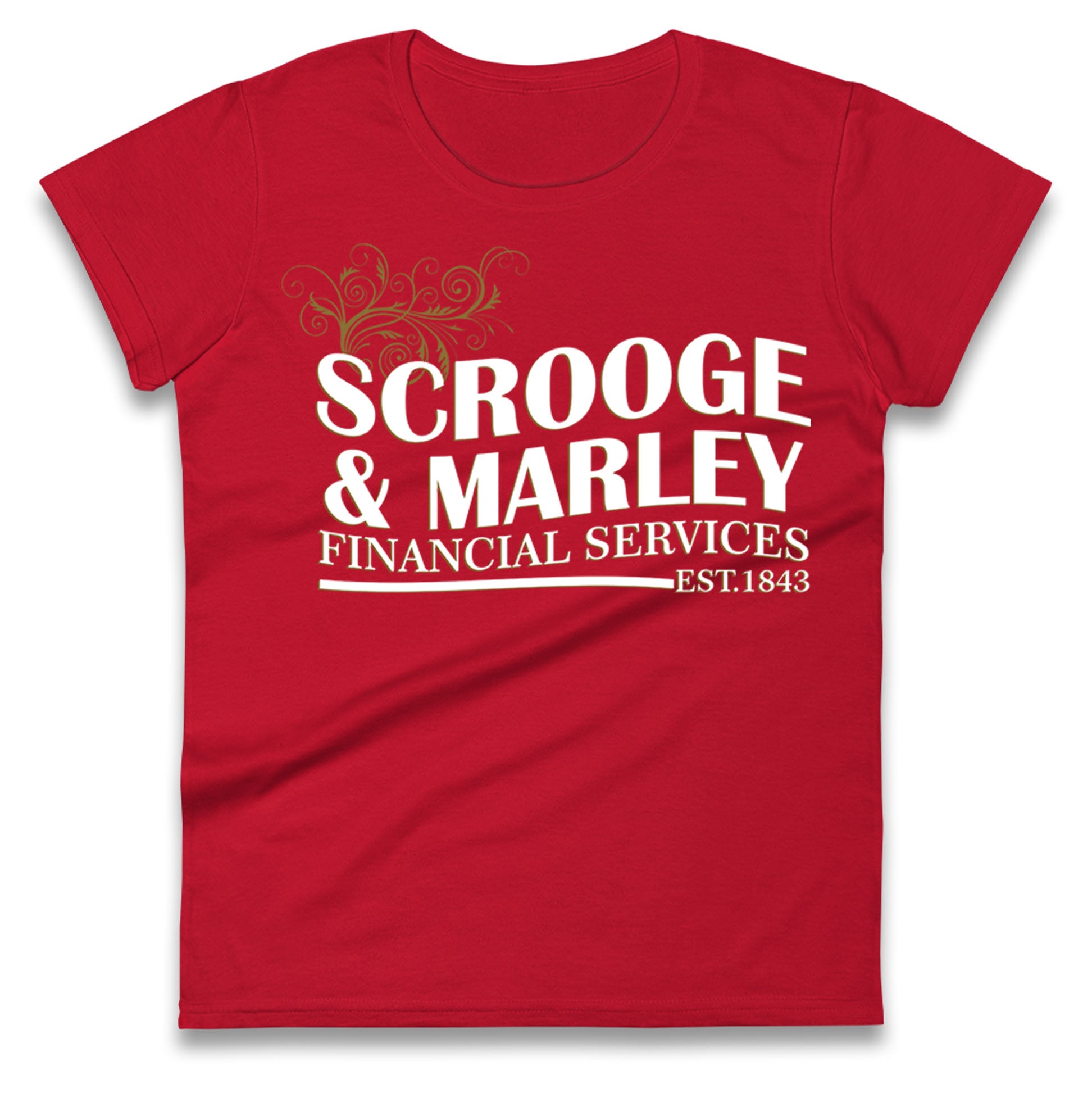 scrooge marley christmas womens top