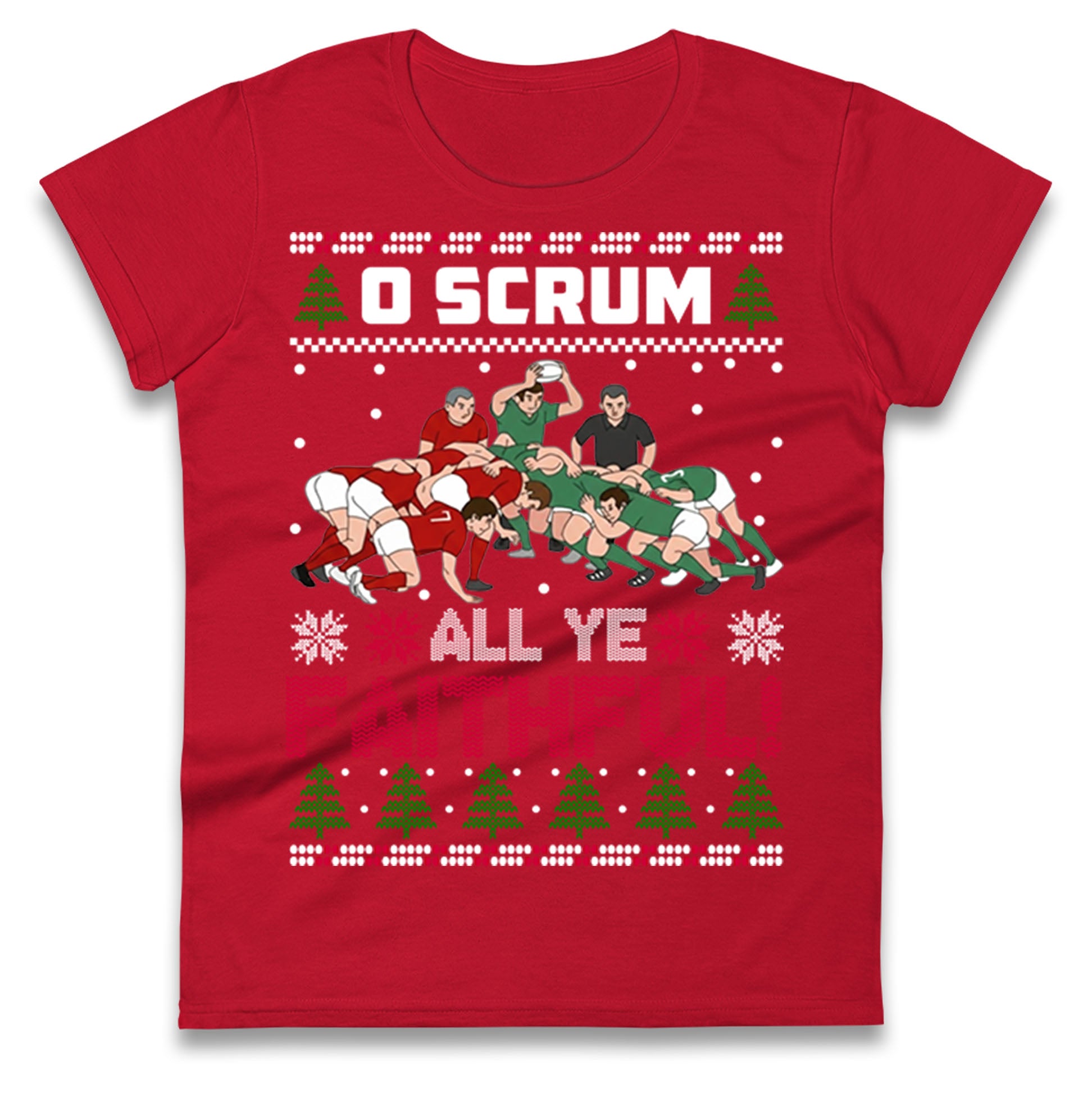 O Come All ye Faithfull Ladies T Shirt 