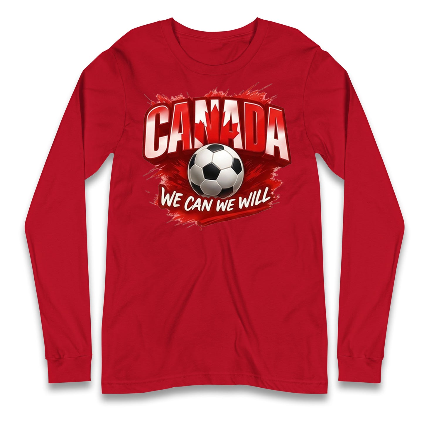 Canada Retro World Cup Longsleeve T Shirt 