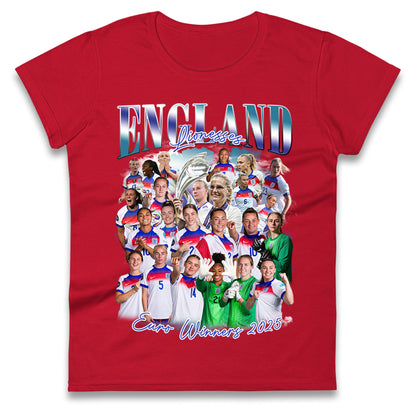 Englands Women Euro Winners 2025 Ladies Shirt