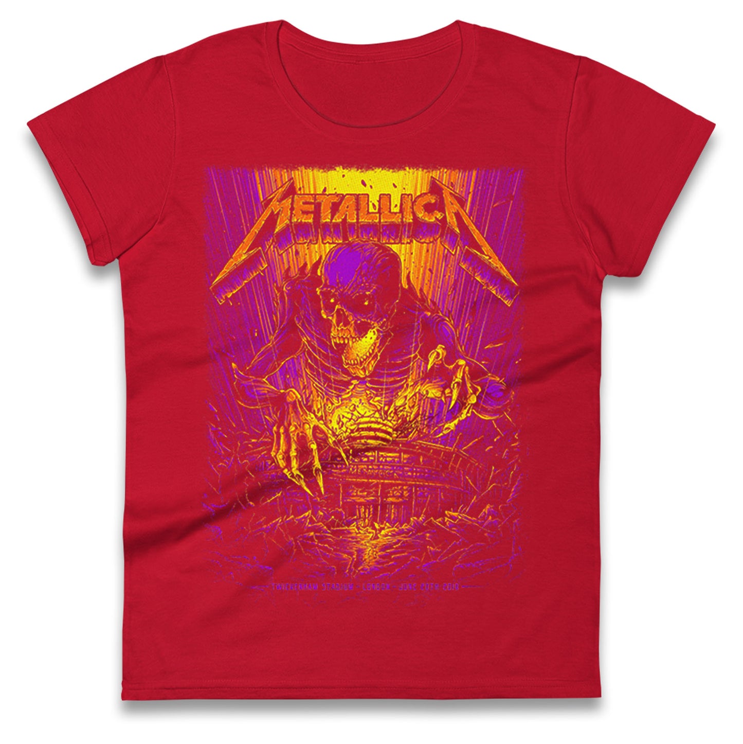 Metallica Twickenham Stadium Ladies T Shirt